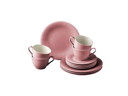 Kávová súprava Color Loop Rose 12ks