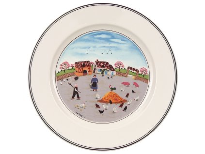 Dezertný tanier Design Naif, “Hydinová farma”, Ø 21 cm – Villeroy & Boch 1