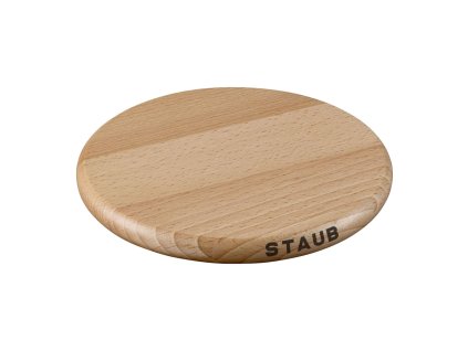 Okrúhla drevená magnetická podložka pod hrnce STAUB, Ø16,5cm 1