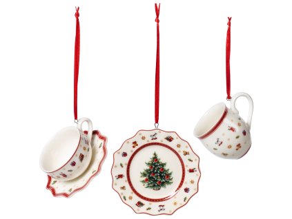 Sada vianočných dekorácií Toy’s Delight Decoration Ornaments, “Jedálenský riad”, Set 3 ks – Villeroy & Boch 1