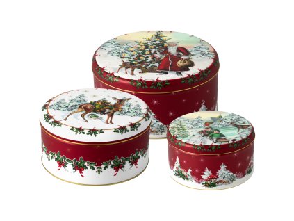 Súprava dóz na koláče Winter Collage Accessoires, Set 3 ks – Villeroy & Boch 1