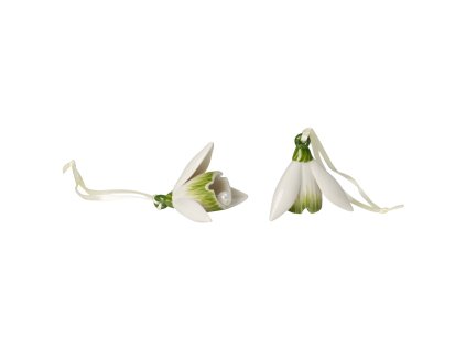 Súprava porcelánových zvončekov Mini Flower Bells, "Snežienka", Set 2 ks – Villeroy & Boch 1