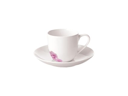 Šálka na espresso s podšálkou Rose Garden, biela – Villeroy & Boch 1