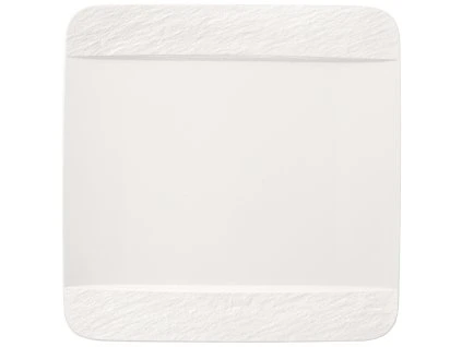 Štvorcový plytký tanier Manufacture Rock blanc, 28 cm x 28 cm – Villeroy & Boch 1