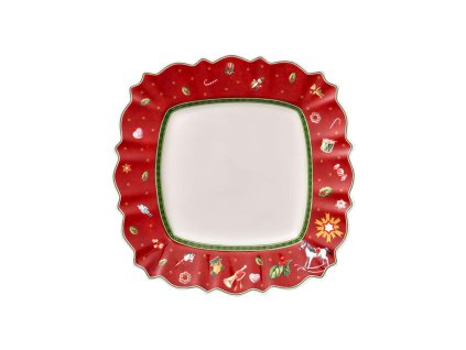 Štvorcový plytký tanier Toy’s Delight, červený, 28 cm – Villeroy & Boch 1