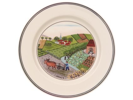 Tanier na pečivo Design Naif, “Oranie pôdy”, Ø 17 cm – Villeroy & Boch 1