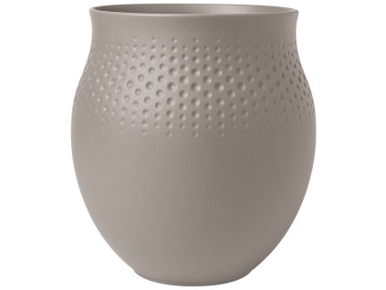 Veľká váza Manufacture Collier, Perle, šedohnedá – Villeroy & Boch 1