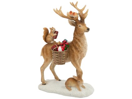 Vianočná dekorácia Winter Collage Accessoires, “Sob s darčekmi”, 14,5x9x21cm – Villeroy & Boch 1